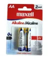 2PCS maxell AA LR06 1.5V Alkaline Battery. 
