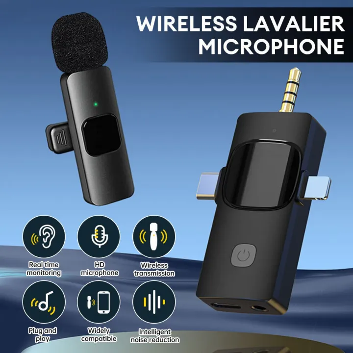 K15%20Wireless%20Dual%20Microphone.%203%20in%201%20Lavalier%20Collar%20Microphone%20for%20Type%20C,%20iPhone,%203.5mm%20Multi%20Device%20Video%20Broadcast%20Noise%20Reduction%20Mini%20Lapel%20Microphones%20-%20Image%203
