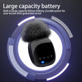 R8 Wireless Lavalier Microphone Portable Audio Video Recording Mini Mic for iPhone Android Live Broadcast Gaming Phone Mic.