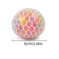 1PC Creative New Decompression And Ventilation Grape Ball Toys Tricolor Colorful Beads Grape Ball Pinch Le Children's Toys. 