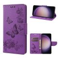 （COD)For Samsung Galaxy S23 5G Butterfly Embossed Horizontal Flip Leather Phone Case. 