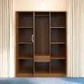 Regal Laminated Board Chevron 3 Door Cupboard - Antique  CBH-145-1-1-20 992948. 