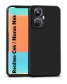 For Realme Narzo N55 Phone Case Thin Soft Luxury Square Liquid Silicone Phone Case Back Cover.