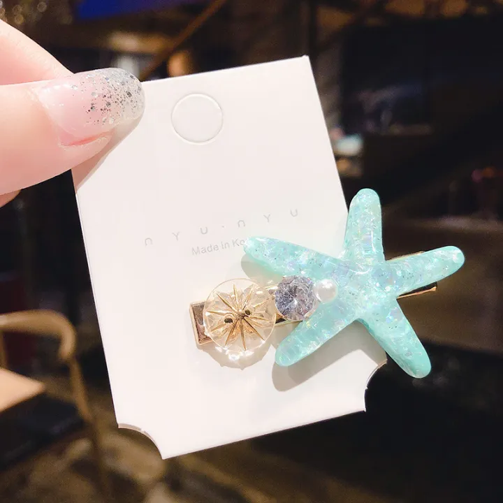 Ocean%20Shell%20Starfish%20Hair%20Clip%20Simple%20Sea%20Star%20Hairpin%20Women%20Party%20Duckbill%20Bangs%20Clip%20Girl%20Barrettes%20Headdress%20Hair%20Accessories%20-%20Image%206