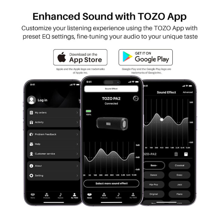 TOZO%20PA2%20Bluetooth%20Speaker%20with%20Three%20EQ%20Modes,%2025-Hour%20Playtime%20&%20IPX7%20Waterproof%20Portable%20Wireless%20Speaker%20-%20Image%206