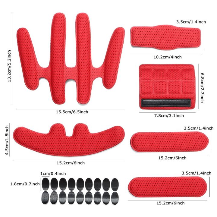 24pcs%20Helmet%20Padding%20Kits%20Sealed%20Sponge%20Replacement%20Motorcycle%20Bicycle%20Cycling%20Universal%20Foam%20Pads%20Set%20Helmet%20Inner%20Padding%20Kits%20-%20Image%206