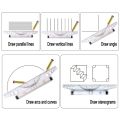 New Tranparent Parallel Roller Ruler High Quality 15/30CM Platic Drawing Meauring Tool Math Drawing Ruler Architectural. 
