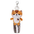 Big tail squirrel plush pendant women's bag bag key chain bucktooth rat pendant plush toy grab doll machine doll. 