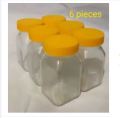 Glassware food jar , food container, glass jar ( 200 gm) 6pcs. 