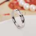 Fashion Genuine 100% 925 Sterling Silver Ring for Women Men Classic Engagement Zircon Couple Rings Wedding Jewelry For Lovers.