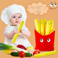 Food Pillows, Cute French Fry Plush Toy Stuffed Removable Plush French Fries Funny, -Simulation Pillow Durable Easy to Use. 
