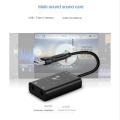 USB Audio Sound Card Adapter Aluminum Alloy Professional Converter for Laptop Headset PC Speaker. 
