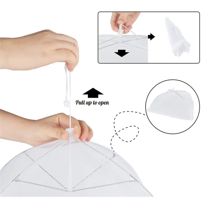 4%20Pack%20Mesh%20Food%20Cover%20-14%20inch/16%20inch%20/17%20inch%20Pop-Up%20Food%20Cover%20Tent%20Reusable&Collapsible%20Food%20Nets%20-%20Image%203
