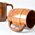 Mug Wooden Cup Handcraft Wood Coffee Tea Mug Big Solid Wood Cup Office Coffee Mug Party Bar Drinkware Gift 360ML.