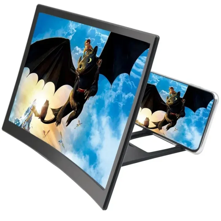 12/14%20Inch%203D%20Cell%20Phone%20Screen%20Projector%20HD%20Expander%20Enlarge%20Curved%20Screen%20Magnifier%20Amplifier%20for%20Mobile%20Phone%20Video%20-%20Image%202