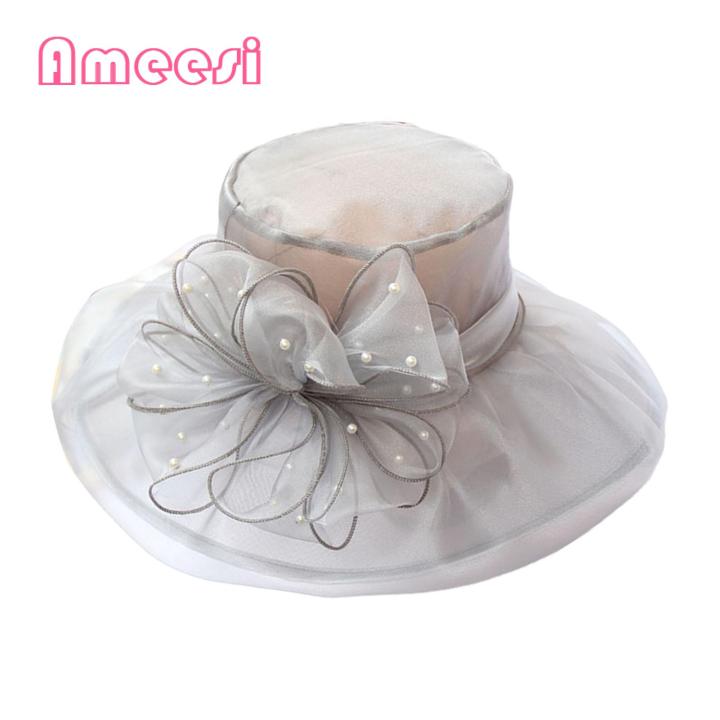 Ameesi%20Party%20Hat%20Breathable%20Lady%20Temperament%20Wedding%20Hat%20-%20Image%202