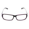Plastic Full Rim Frame Clear Lens Glasses Spectacles Black Purple for Women Man.