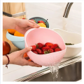 Perfect Plastic Washing Bowl For Rice Vegetables Fruits Container 2 in 1 Plastic Rice Washer Strainer and Colander (1 pcs). 