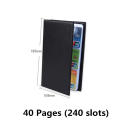 Leather Card holder  40 120 180 240 300 card position organizer ID card Business card album for Office use Travel accessory Business professionals Personal collection Gift option. 