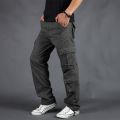 New Men Cargo Pants Mens Loose  Tactical Pants Multi-pocket Trousers Pantalon Homme Big Size 42 Male  Overalls. 