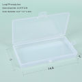 PP Transparent Plastic Large Rectangular PP Empty Box Mask Storage Box. 