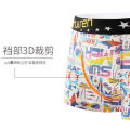 Nanjiren Men's Underwear Pure Cotton Boxer Brief Antibacterial Breathable Cotton Boxer Shorts Head Print Youth Shorts.
