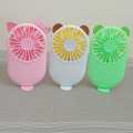 1PCs Cute Portable Mini Fan Handheld USB Chargeable Desktop Fans 3 Mode Adjustable Summer Cooler For Outdoor Travel Office.