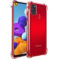 For Samsung Galaxy A21S Soft TPU Back Cover Clear Transparent.