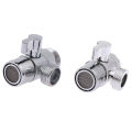 Zinc Alloy Switch Faucet Adapter Kitchen Sink Splitter Diverter Valve Water Tap Connector For Toilet Bidet Shower Bathroom jingu. 