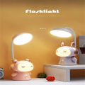 Qiunery Cute LED Desk Lamp With USB Charging Port, 360 ° Universal Adjustment, 2nd Gear Dimming Dimmable Reading Lamp For Children's Birthday Gifts, Portable Bedside Night Lamp. 