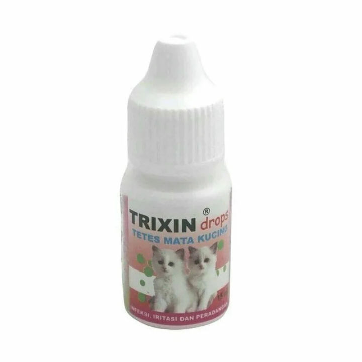Trixin-Cat Eye and Nose Drops, Pet, Eye Infection, Sinuses, Cat, Kitten, 15 ml