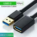 USB 3.0 Extension Cable Male To Female Fast Transfer Data Cable for PC TV Car DVR Hard Disk USB 3.0 2.0 Extender Cord Cable. 