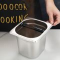 Oblong Semiautomatic Bar Tools Coffee Residue Bucket Coffee Appliance Coffee Knock Box Slag Drum Slag Tank Powder Slag Drum.