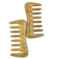 【The Edge of Beauty】New Wide Tooth Comb Natural Wood for Curly Hair. 