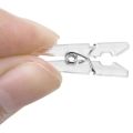 50Pcs Transparent Spring Hanging Clips Plastic Clothes Line Clip Mini Paper Photos Craft Decoration Clamps.