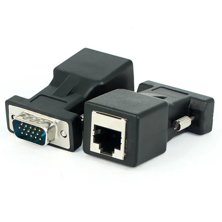 TWEXQNY%204%20Pack%20VGA%20Extender%20Male%20to%20RJ45%20CAT5%20CAT6%2020M%20Network%20Cable%20Adapter%20COM%20Port%20to%20LAN%20Ethernet%20Port%20Converter%20-%20Image%207