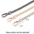 Metal Chain strap for bags DIY Handles Crossbody Accessories for Handbag Luxury Brand Detachable Replacement Purse Chain strap. 