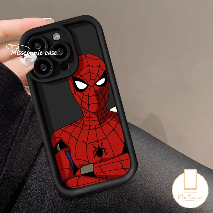 MissConnie%20Couples%20Cool%20Spider-Man%20Phone%20Case%20Compatible%20For%20IPhone%2011%2015%2014%2013%2012%20Pro%20Max%20XR%207Plus%20X%207%206%2015%208%206S%20Plus%20XS%20MAX%20SE%202020%20Angel%20Eyes%20Shockproof%20Soft%20Trend%20Brand%20Anime%20Marvel%20Case%20-%20Image%205