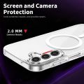 Samsung Galaxy A56/A36 / A15 / A14/ A16/ A17 / A52 / A35 Anti Yellow Phone Case Magsafe Clear Case Animation Magnetic Suffering Mobile Transparent Phone Back Cover.