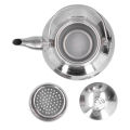 Home Tea Kettle Stainless Steel Exquisite Teapot Coffee Pot With Strainers. 