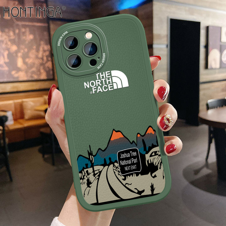 Hontinga%20for%20iPhone%2014%20Pro%20Max%20Back%20Cover%20PU%20Leather%20Simple%20Scenery%20Print%20Case%20Soft%20Silicone%20Edge%20Phone%20Cases%20-%20Image%202