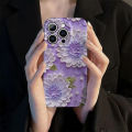 Spring phone case oil painting wind flower flower 14promax fresh beauty 12 apple iphone 15 film shell 11. 