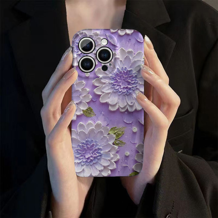 Spring%20phone%20case%20oil%20painting%20wind%20flower%20flower%2014promax%20fresh%20beauty%2012%20apple%20iphone%2015%20film%20shell%2011%20-%20Image%204