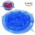Reusable Super Stretch Silicone Lids 6pcs. 