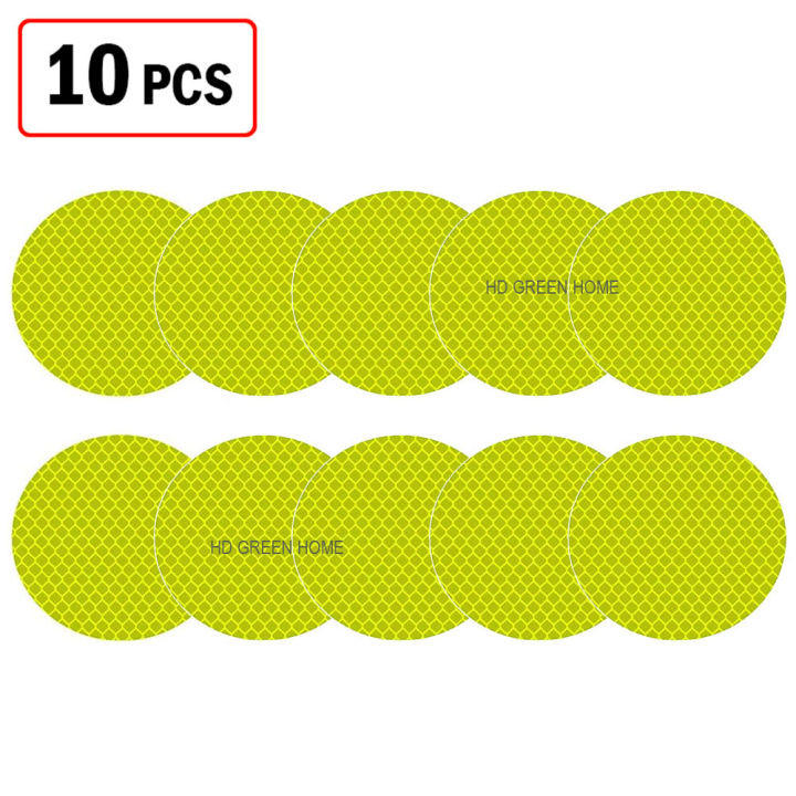 10%20pcs%20x%205cm%20Round%20Reflective%20Sticker%20Car%20Bumper%20Safety%20Reflective%20Stickers%20-%20Image%202