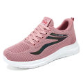 2023Spring New Foreign Trade Women's Shoes Fly Woven Mesh Soft Bottom Non-Slip Trendy All-Match Casual Women's Sports Shoes for Students. 