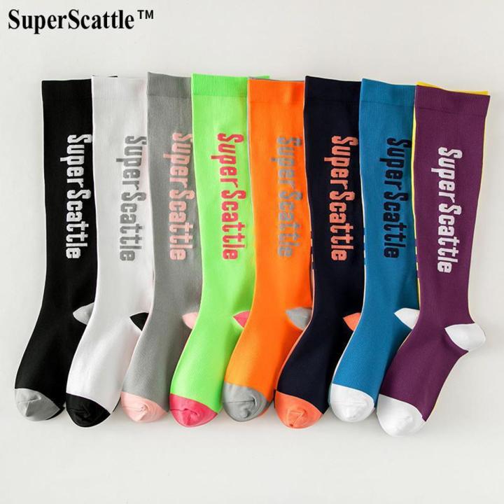 Sharp Color Socks Color Asymmetric Unmatched Color SocksABRunning Sports Fitness Calf ...