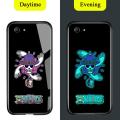 TA for OPPO A83 Back Cover Cartoon One Piece Ultra Thin Luminous Glass Phone Case for Boys for Man. 