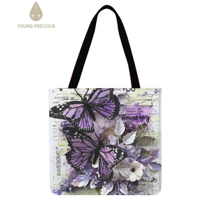 %E3%80%90New%20Style%E3%80%91Butterfly%20Printed%20Shoulder%20Shopping%20Bag%20Casual%20Large%20Tote%20Handbag%20-%20Image%203