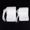 100 Pcs Disposable Empty Tea Bag String Heat Seal Filter Paper.